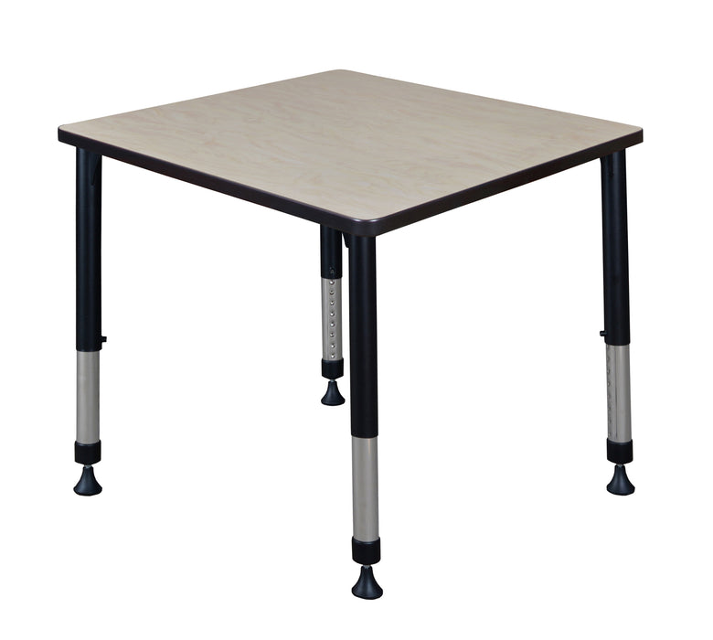 Kee 30" Square Height Adjustable Classroom Table